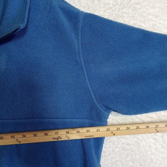 Vintage LL Bean Women's Full Zip Fleece Sweater Blue Size Large - Picture 6 of 10